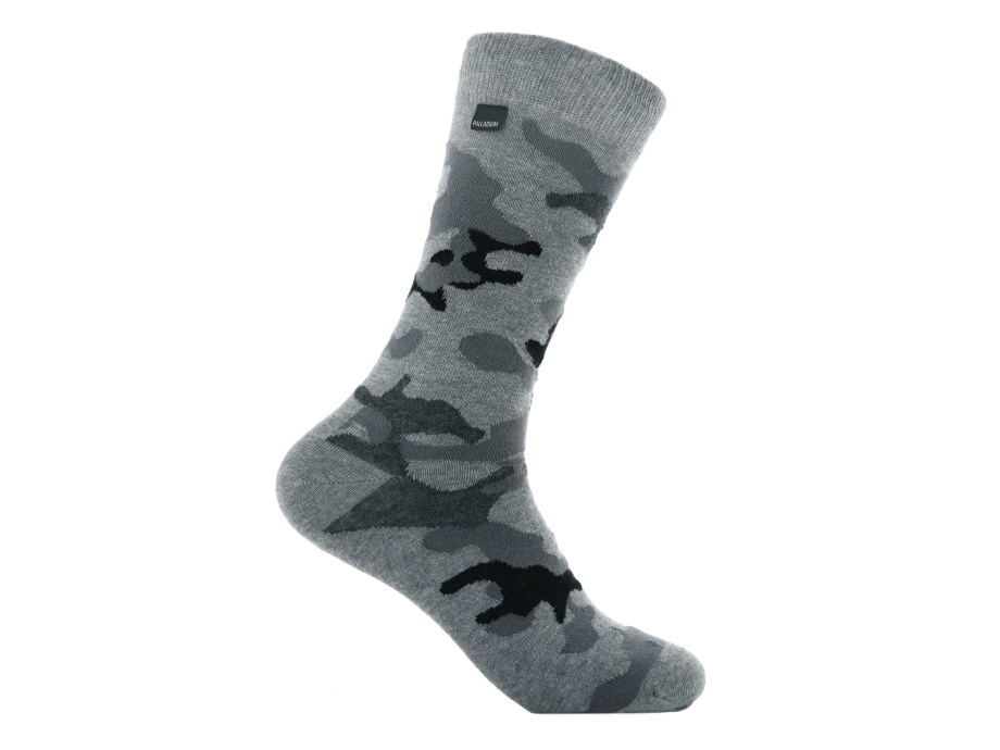 Paladio Hombres Tripulación Camo Gris