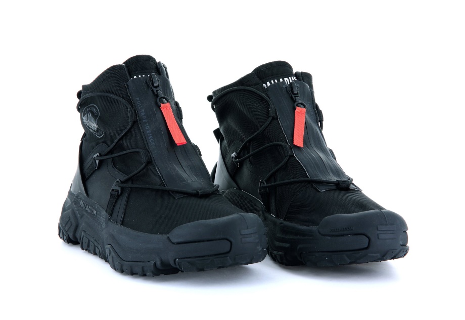 Paladio Fuera De La Red Hi Zip Impermeable Negro