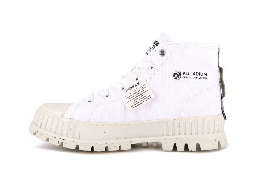 Palladium Pallashock Mid Orgánico Estrella Blanco