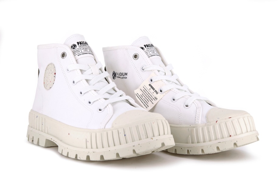 Palladium Pallashock Mid Orgánico Estrella Blanco