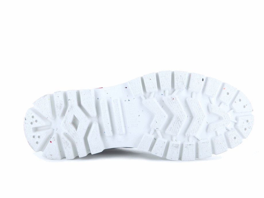 Palladium Pallashock Medio Boleto A La Tierra Estrella Blanco