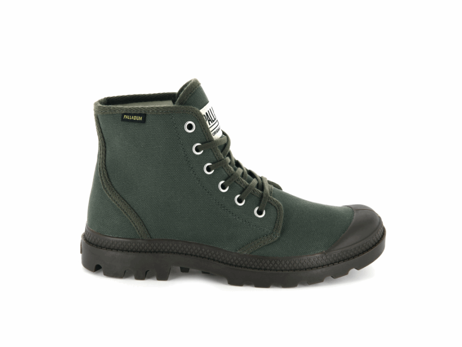 Palladium Pampa Hi Originale Oliva Noche Negro