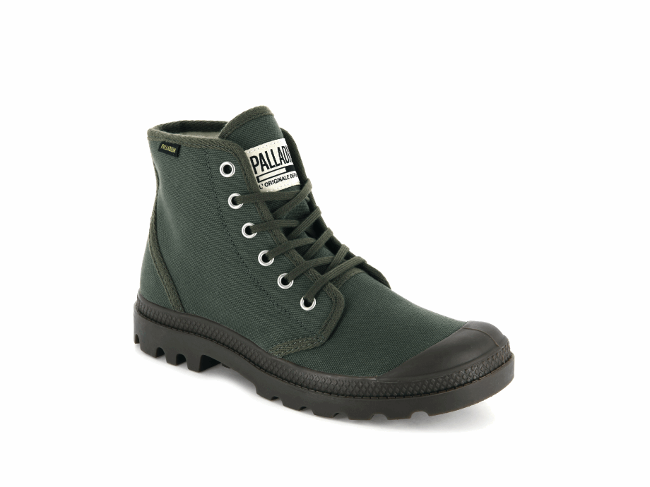 Palladium Pampa Hi Originale Oliva Noche Negro