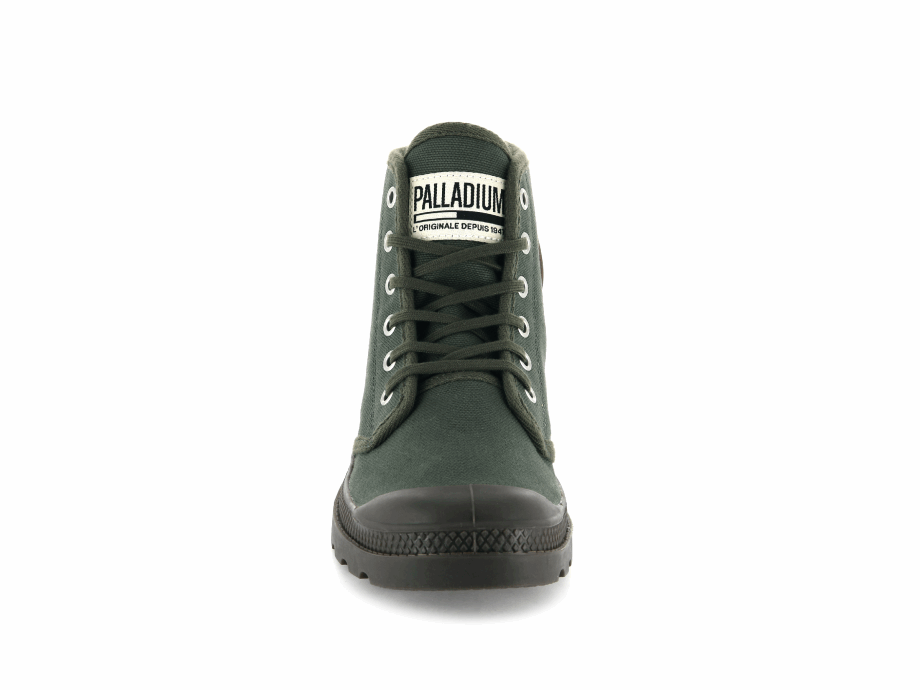 Palladium Pampa Hi Originale Oliva Noche Negro
