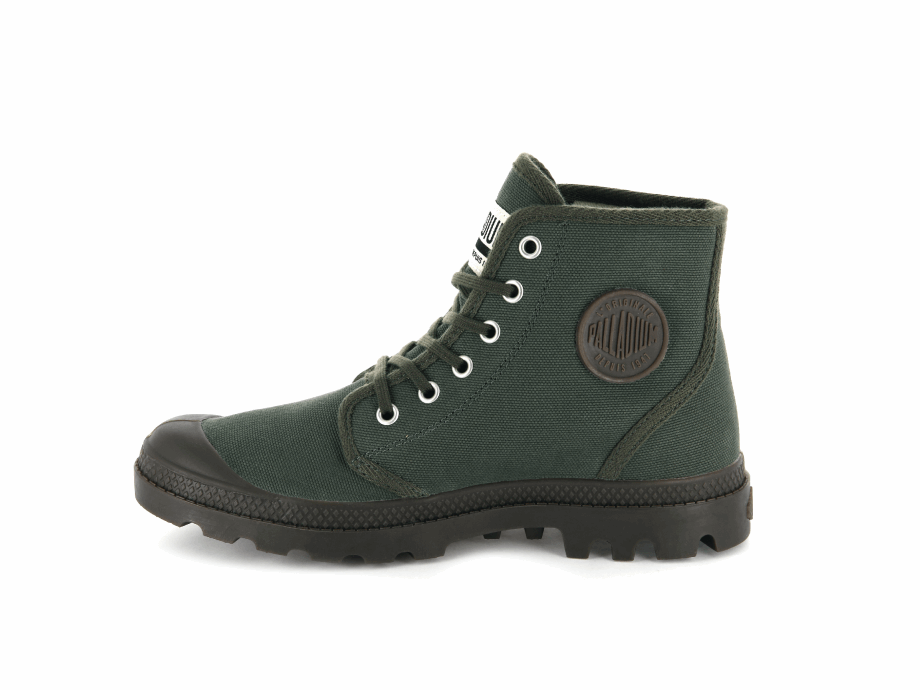 Palladium Pampa Hi Originale Oliva Noche Negro