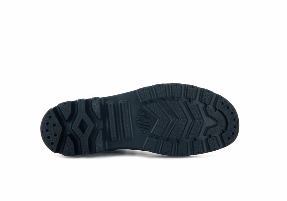 Palladium Pampa Hola Zip Cuero S Negro