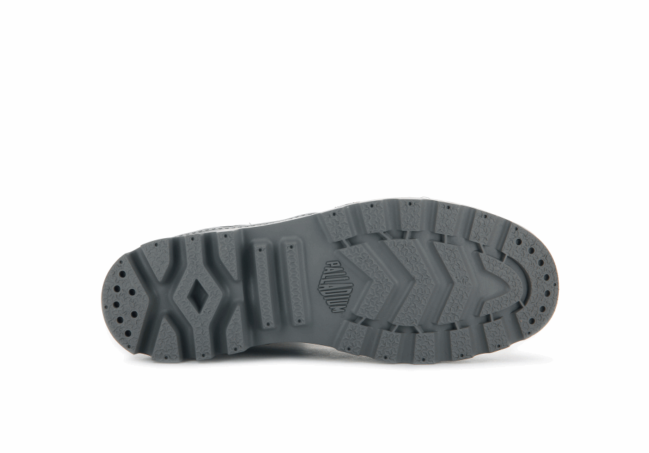 Palladium Pampa Hola Zip Cuero S Gris Franela