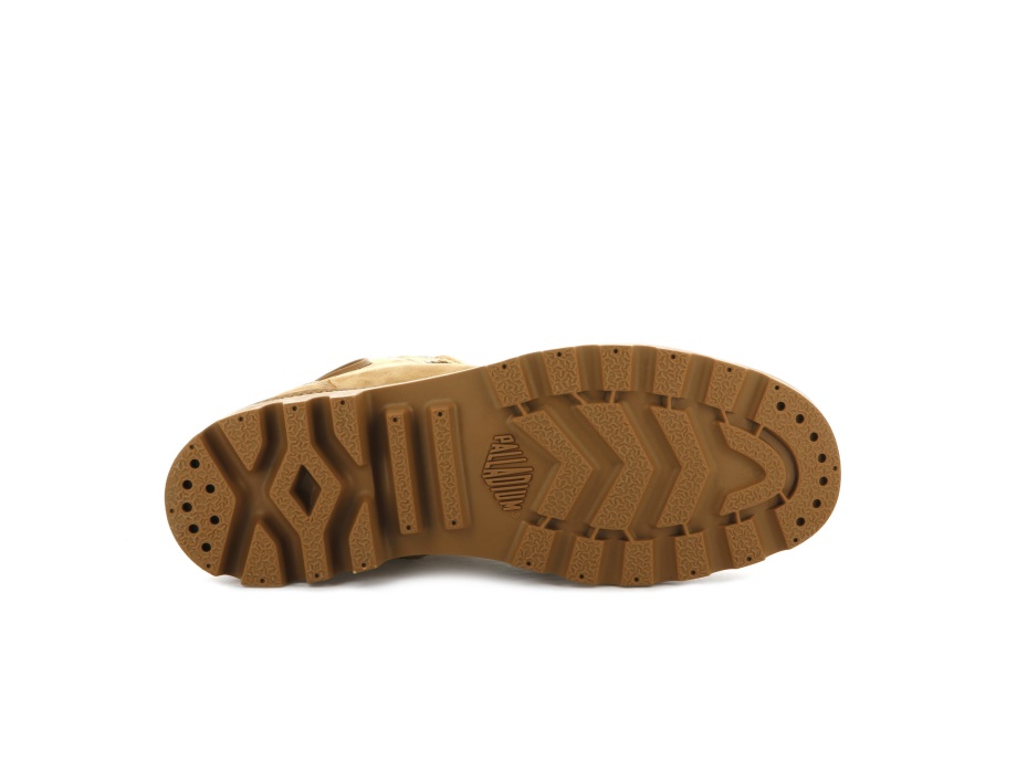 Palladium Pampa Hi Zip Nubuck ámbar Oro