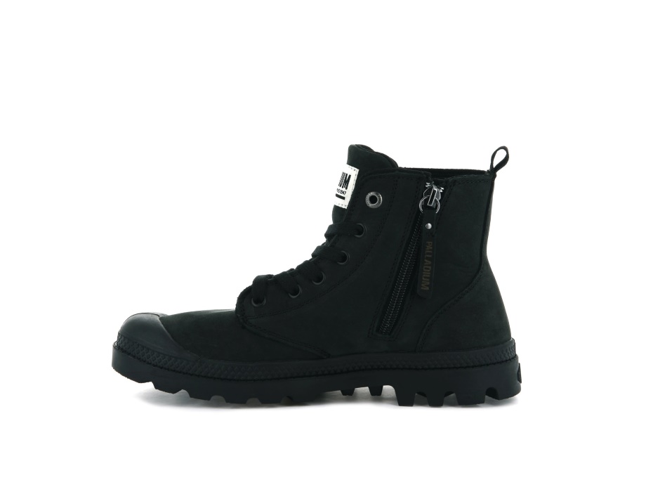 Palladium Pampa Hi Zip Nubuck Negro