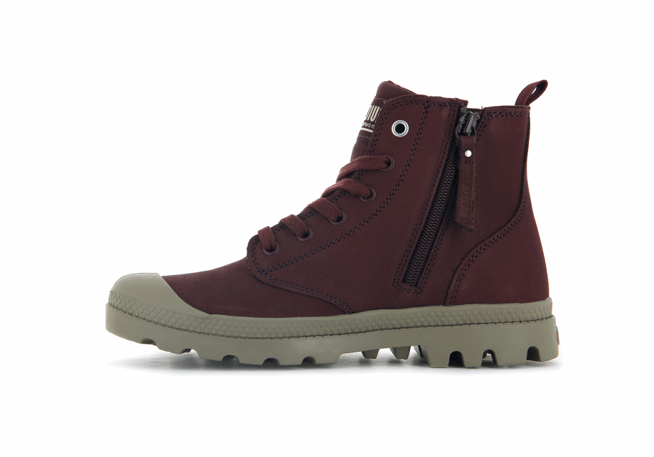 Palladium Pampa Hola Zip Sl Chocolate Decadente