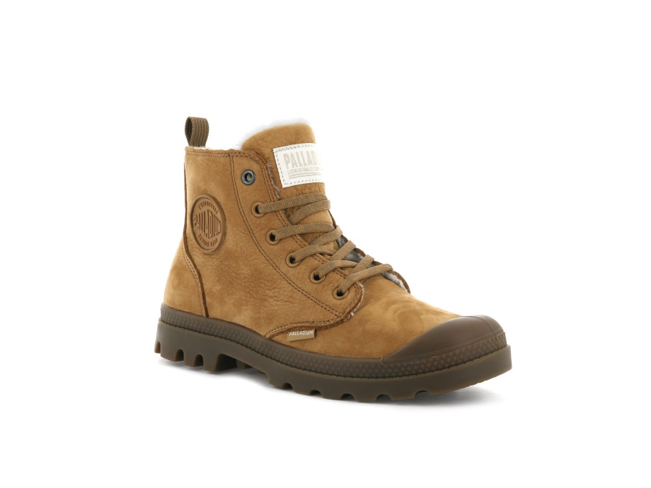 Palladium Pampa Hi Zip Wl ámbar Dorado