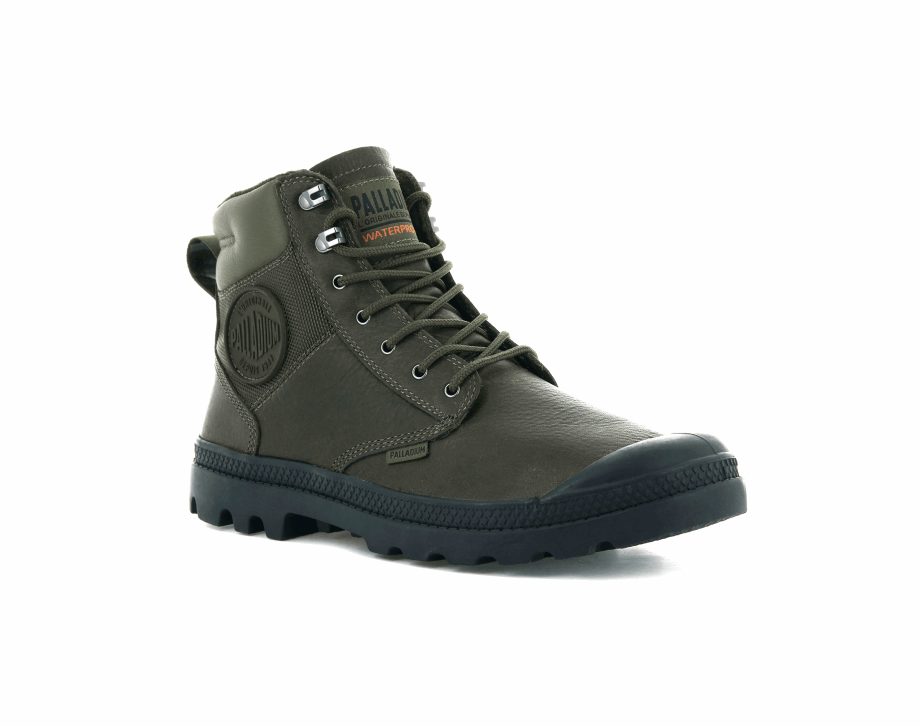 Palladium Pampa Shield Wp Lth Militar Oliva