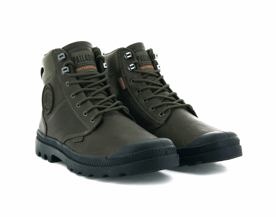 Palladium Pampa Shield Wp Lth Militar Oliva