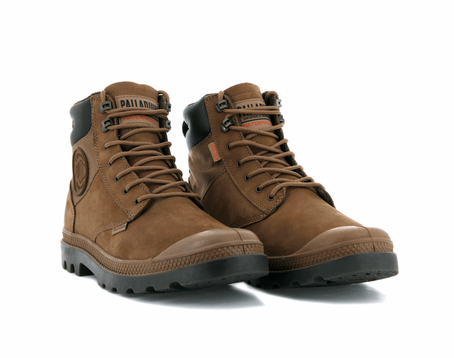 Palladium Pampa Shield Wp Lux Caoba