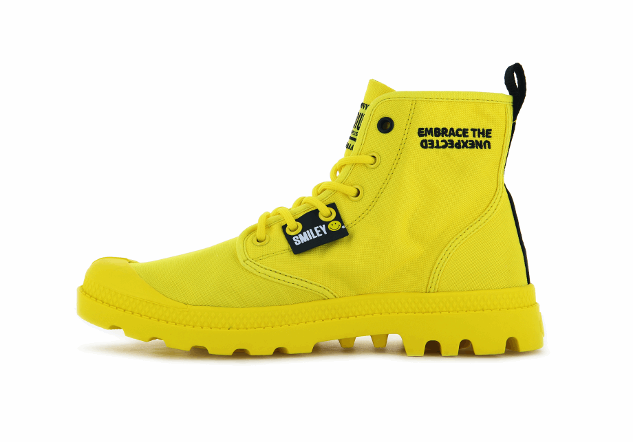 Palladium Pampa Smiley Cambio Amarillo Resplandeciente