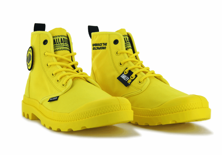 Palladium Pampa Smiley Cambio Amarillo Resplandeciente