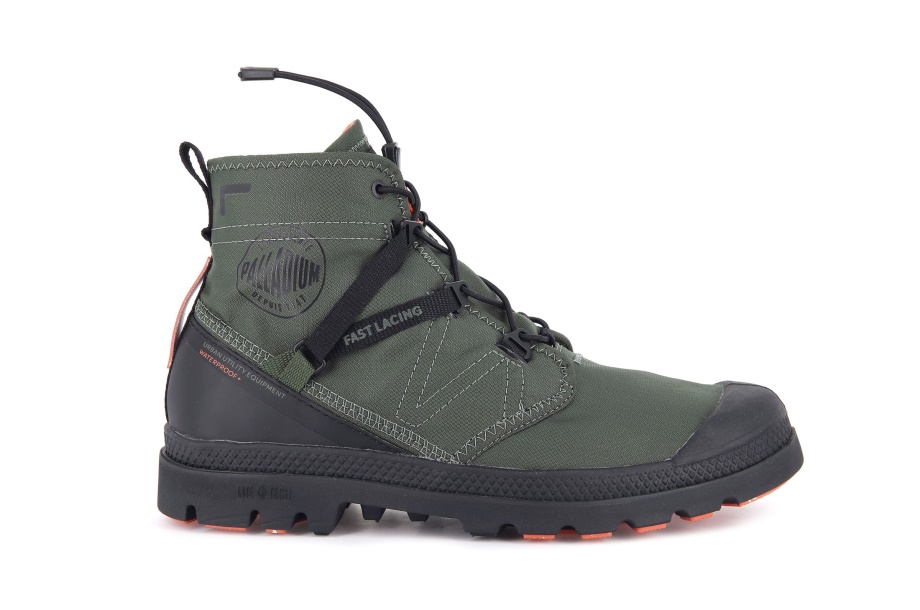Palladium Pampa Travel Lite Impermeable Oliva Noche