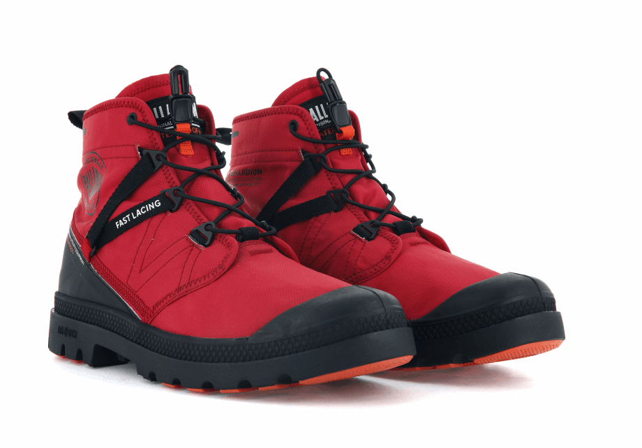 Palladium Pampa Travel Lite Impermeable Rojo Salsa