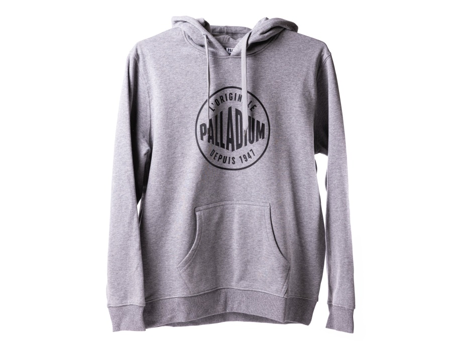 Sudadera Con Capucha Palladium 4 Gris Jaspeado Oscuro