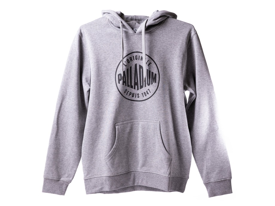 Sudadera Con Capucha Palladium 4 Gris Jaspeado Oscuro