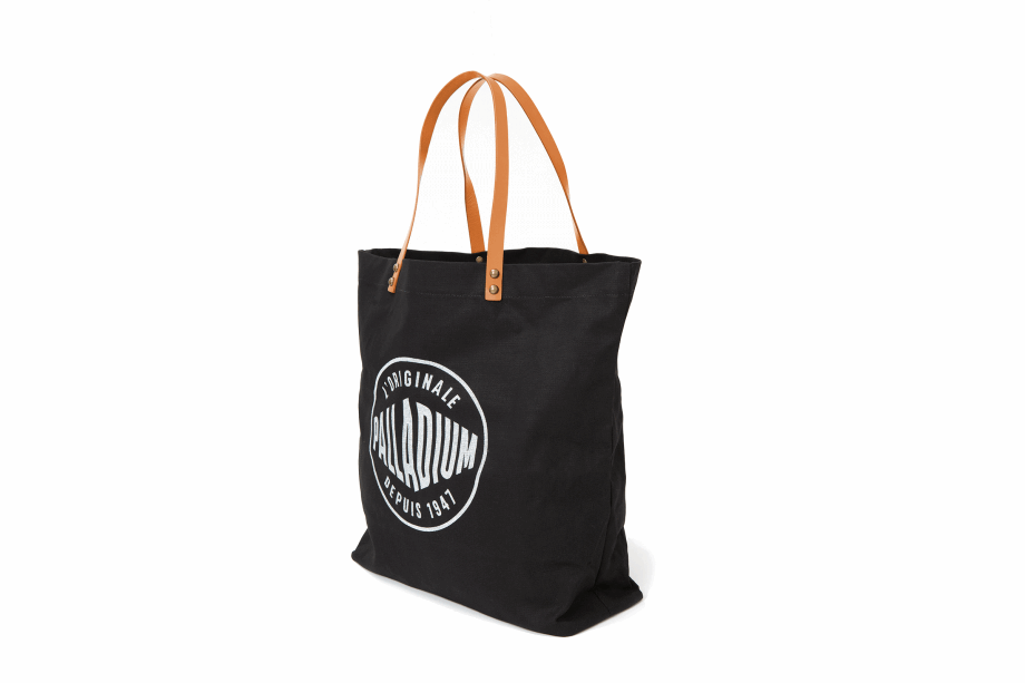 Bolso Shopper Paladio Con Logo Redondo Negro