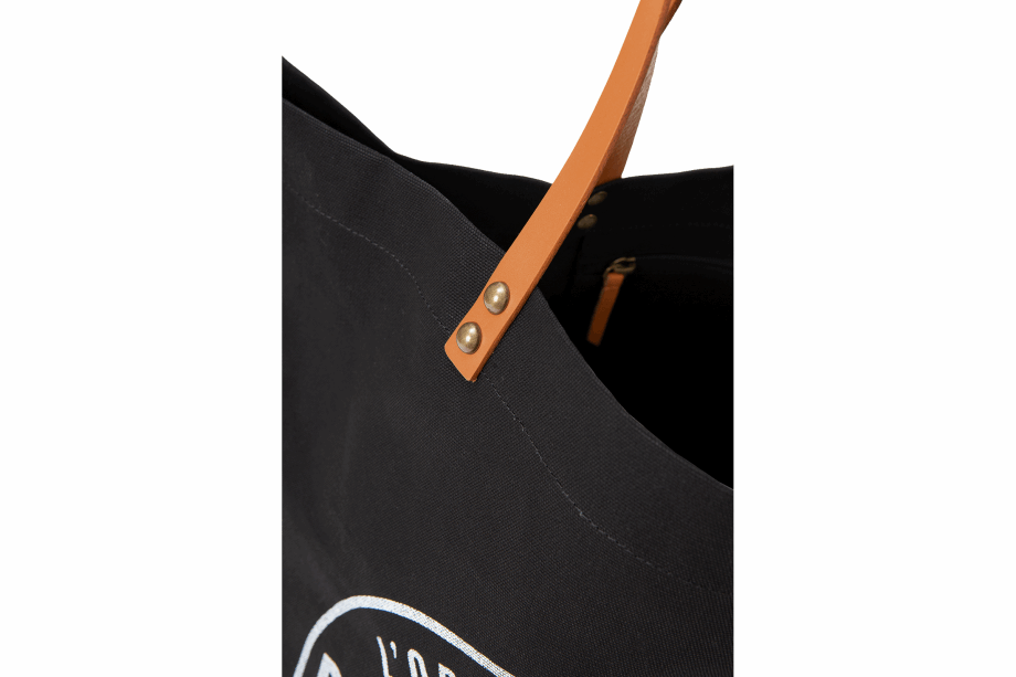 Bolso Shopper Paladio Con Logo Redondo Negro