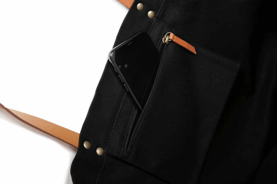 Bolso Shopper Paladio Con Logo Redondo Negro