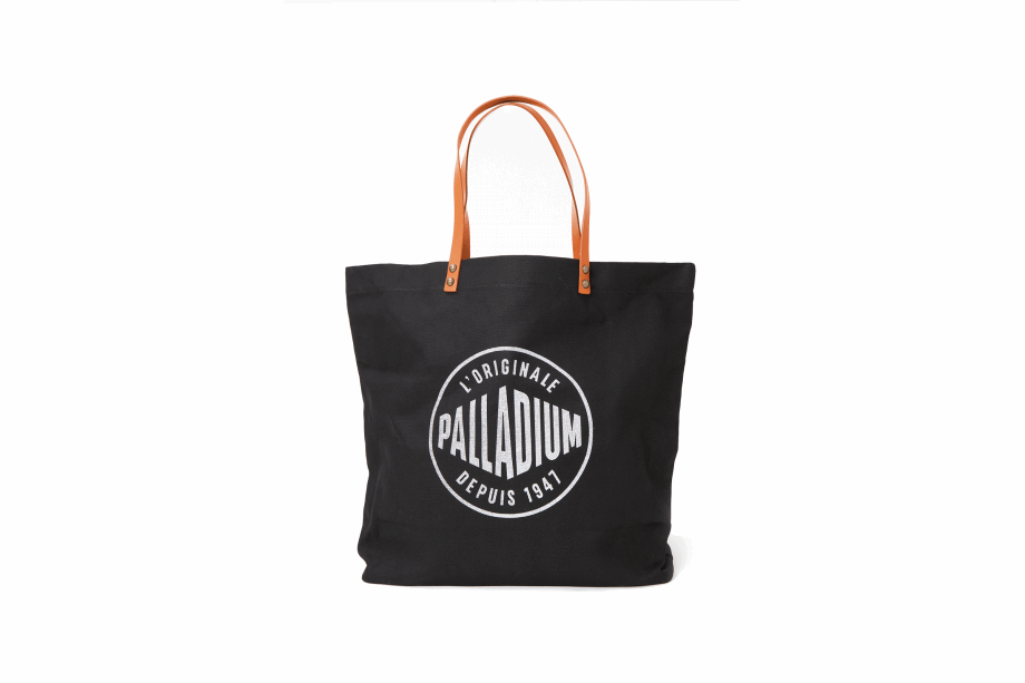 Bolso Shopper Paladio Con Logo Redondo Negro