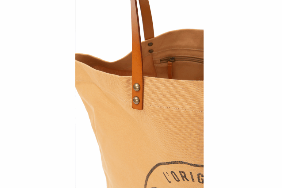 Bolso Shopper Paladio Con Logo Redondo Camel