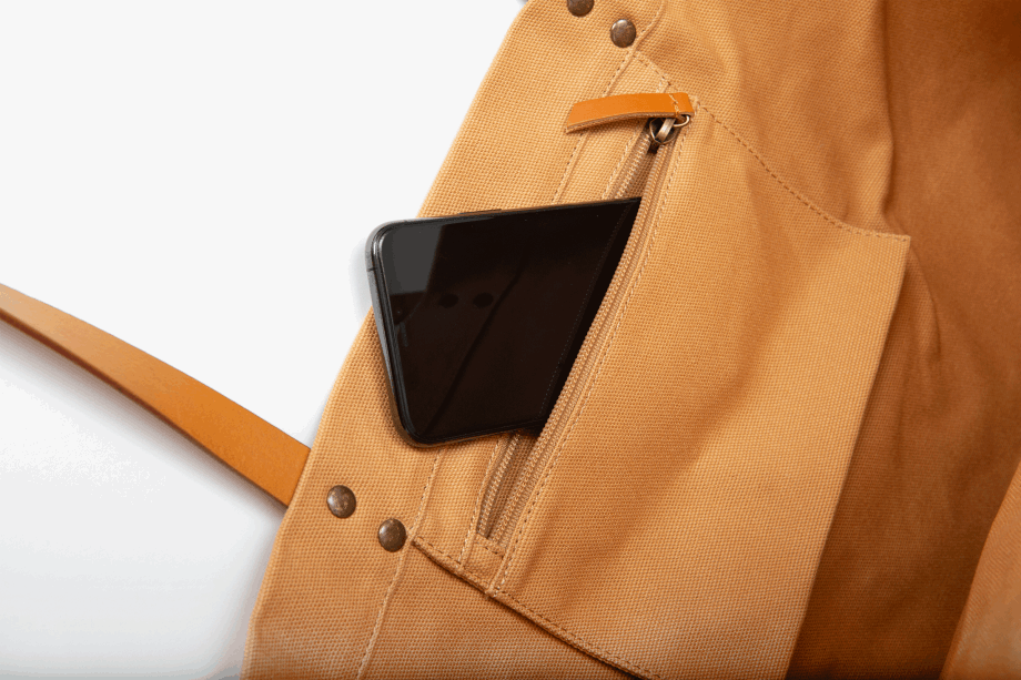 Bolso Shopper Paladio Con Logo Redondo Camel