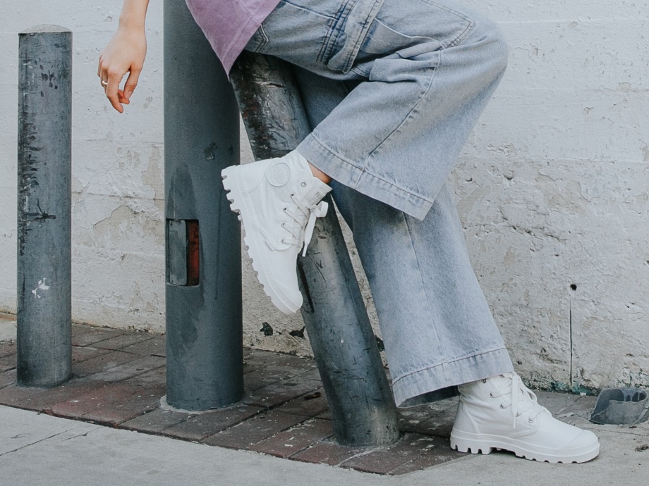 Palladium Mujer Pampa Hi Star Blanco