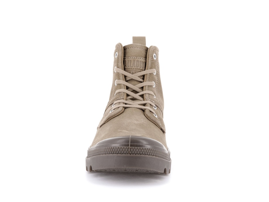 Palladium Pallabrousse Hi Impermeable Hueso Marrón