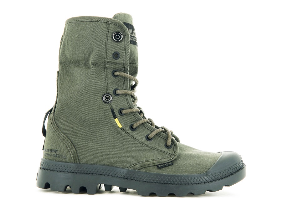 Palladium Pampa Baggy Suministro Oliva Noche